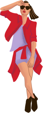 Woman Wearing Fashionable Clothes
